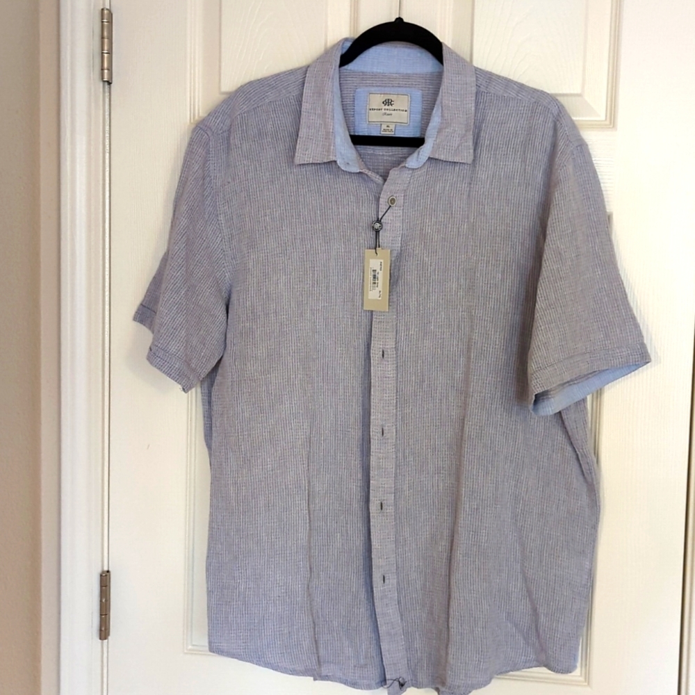 NWT, Report Collection, XL, gray, button down